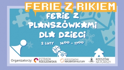Ferie z RIKiem - Spotkanie planszówkowe dla dzieci 02.02.2024