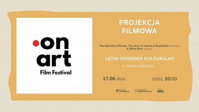 Projekcja filmowa w Letnim Ogródku Kulturalnym| Festiwal On Art 17.06.2022