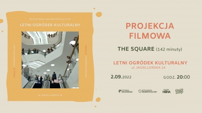 The Square | projekcja filmowa w Letnim Ogródku Kulturalnym 02.09.2022